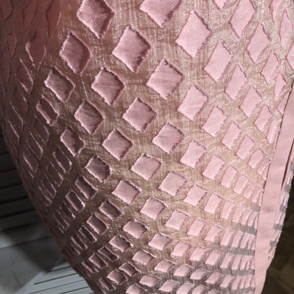 Dennis Basso Pink Organza Mesh Kimono Coat 24W - Picture 10 of 12